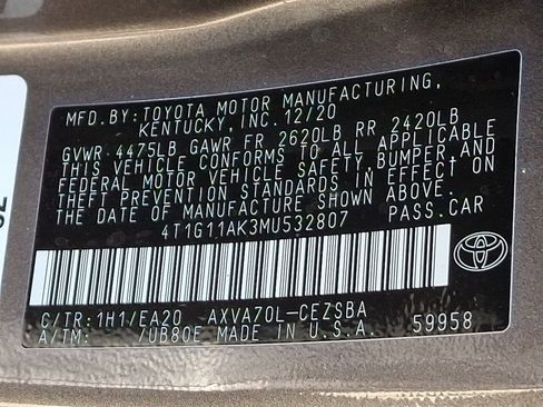 Used 2021 Toyota Camry SE FWD image 25
