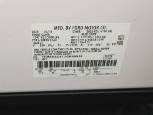 Used 2018 Ford Explorer XLT w/ Equipment Group 202A image 17