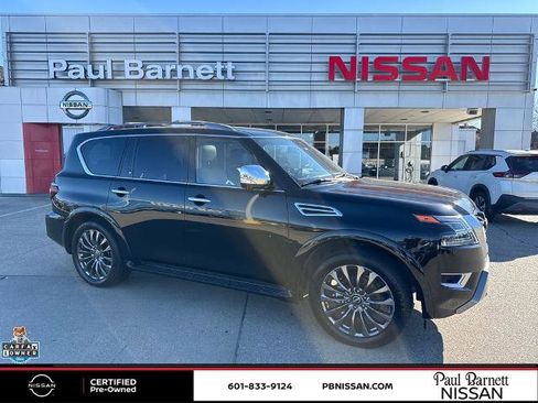 Certified 2023 Nissan Armada Platinum w/ Captain's Chairs Package image 1