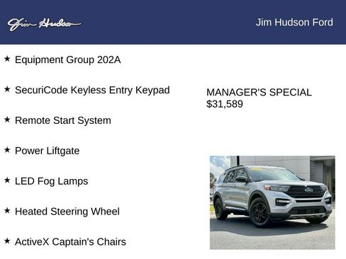 Certified 2022 Ford Explorer XLT w/ Equipment Group 202A image 12