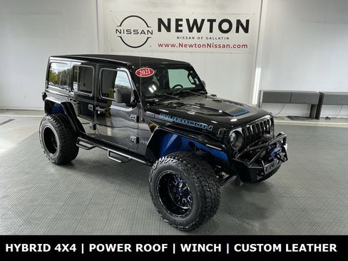 Used 2021 Jeep Wrangler Unlimited Rubicon 4xe w/ Cold Weather Group image 1