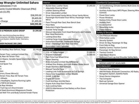 Used 2019 Jeep Wrangler Unlimited Sahara image 3