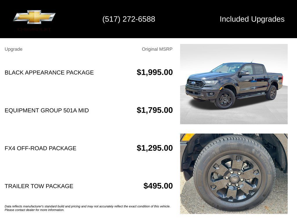 Used 2019 Ford Ranger Lariat w/ Black Appearance Package AWD/4WD image 5