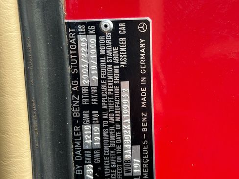 Used 1989 Mercedes-Benz 560 SL image 38