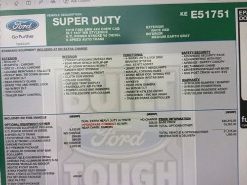 Used 2019 Ford F350 XLT w/ XLT Premium Package AWD/4WD image 31