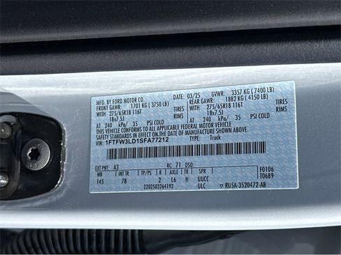 New 2025 Ford F150 XLT w/ Equipment Group 302A MID image 44