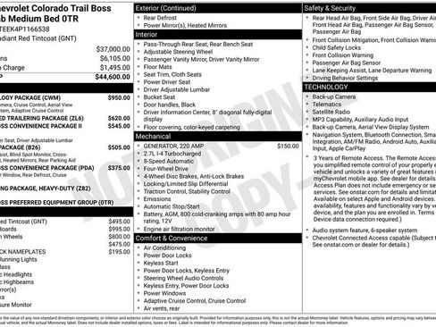 Used 2023 Chevrolet Colorado Trail Boss w/ Technology Package AWD/4WD image 3