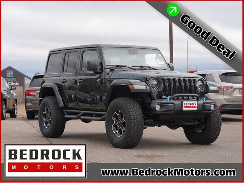 Used 2021 Jeep Wrangler Unlimited Rubicon 4xe w/ Steel Bumper Group AWD/4WD image 1