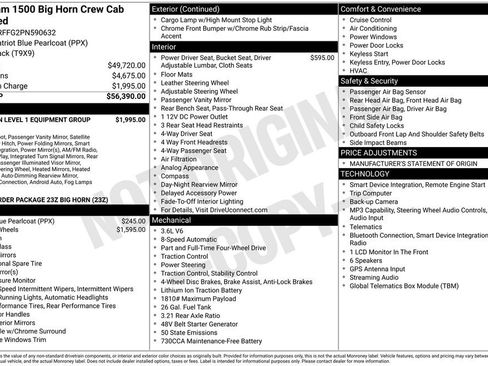 Certified 2023 RAM 1500 Big Horn AWD/4WD image 34