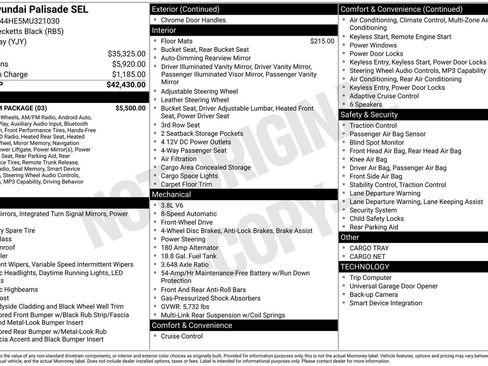 Used 2021 Hyundai Palisade SEL w/ Premium Package FWD image 19