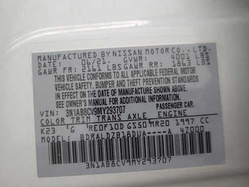 Used 2021 Nissan Sentra SV FWD image 33