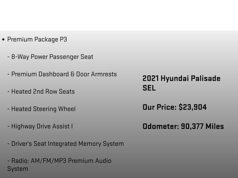 Used 2021 Hyundai Palisade SEL w/ Premium Package AWD/4WD image 18