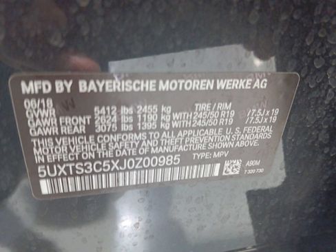 Used 2018 BMW X3 M40i w/ Premium Package AWD/4WD image 3