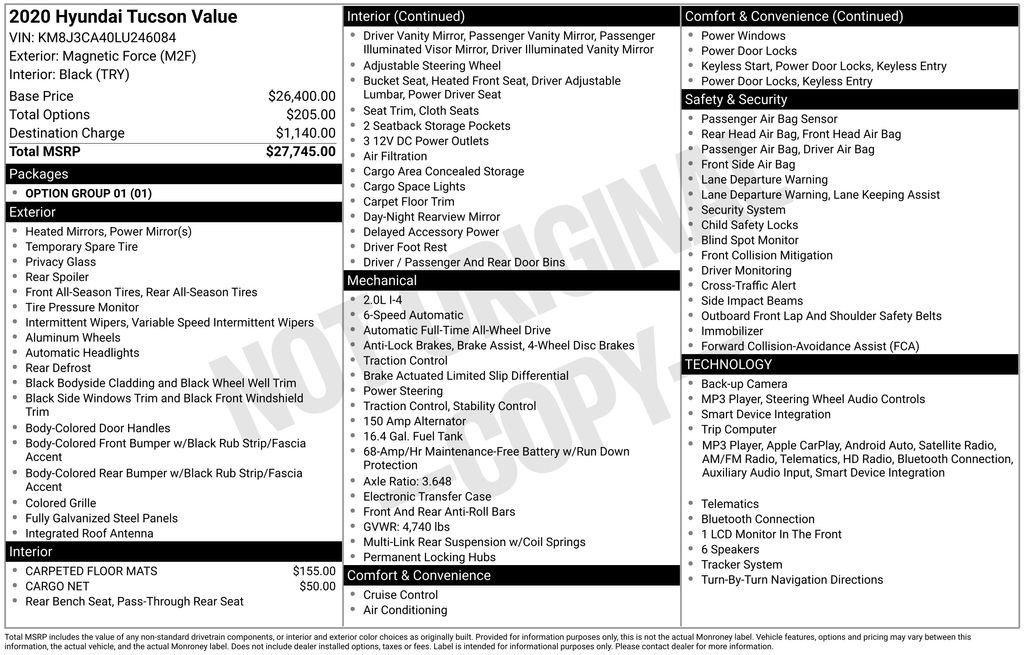 Used 2020 Hyundai Tucson Value AWD/4WD image 27