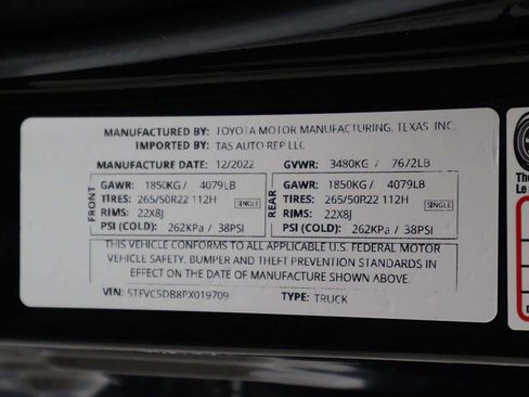 Used 2023 Toyota Tundra Capstone AWD/4WD image 56