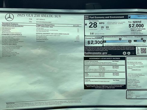 Certified 2025 Mercedes-Benz GLA 250 4MATIC image 26