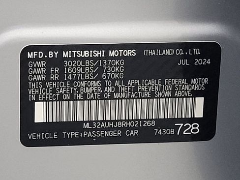 Used 2024 Mitsubishi Mirage ES FWD image 33