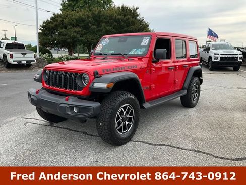 Used 2024 Jeep Wrangler Unlimited Rubicon w/ Technology Group AWD/4WD image 1