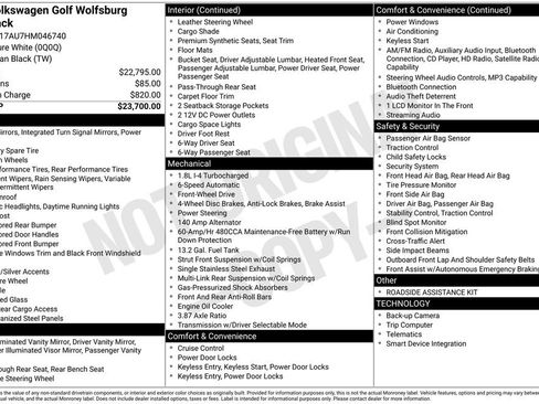 Used 2017 Volkswagen Golf Wolfsburg Edition FWD image 2