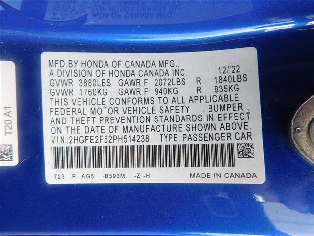 Used 2023 Honda Civic Sport image 15