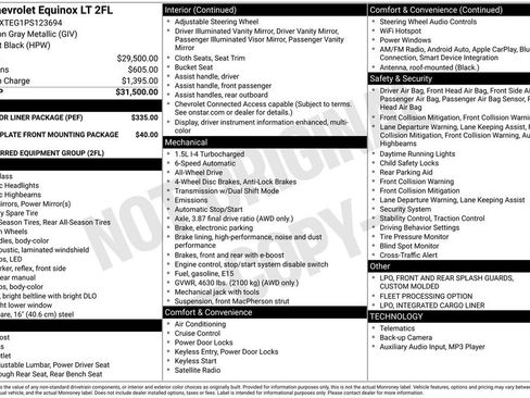 Used 2023 Chevrolet Equinox LT w/ LPO, Floor Liner Package image 23