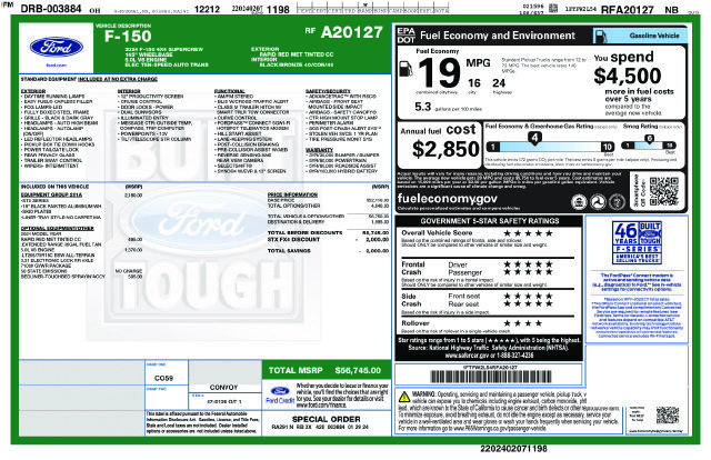 Used 2024 Ford F150 STX w/ Equipment Group 201A FX4 AWD/4WD image 33