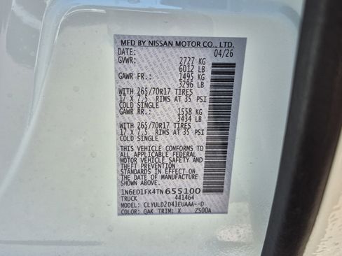 New 2026 Nissan Frontier PRO-4X w/ Tow Package AWD/4WD image 34