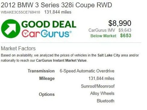 Used 2012 BMW 328i Coupe RWD image 4