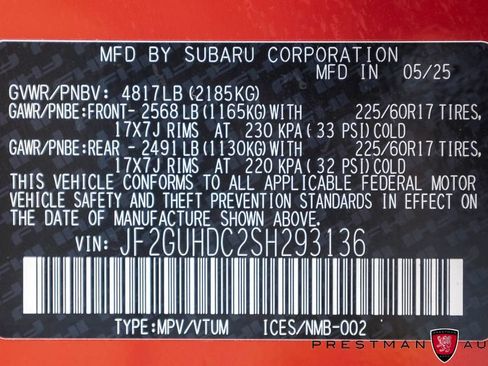 Used 2025 Subaru Crosstrek 2.0i Premium image 39