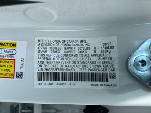 Used 2024 Honda Civic Sport image 16