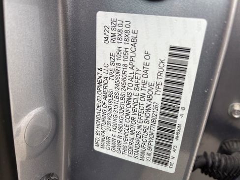 Used 2022 Honda Ridgeline RTL-E image 24