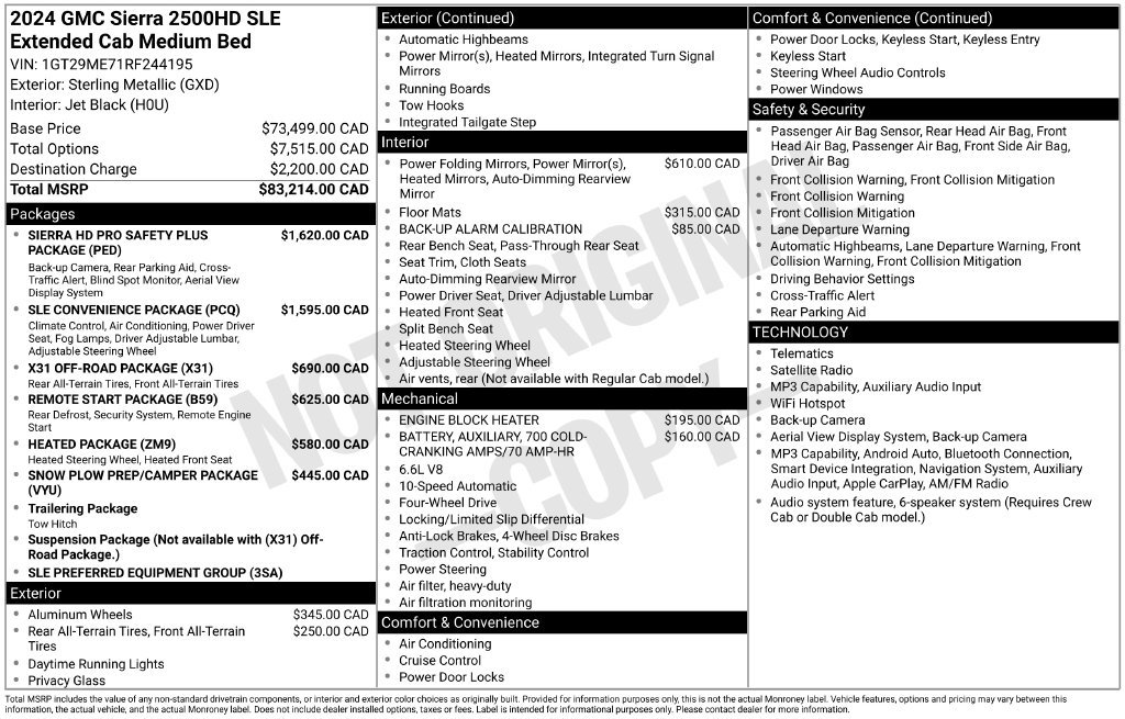 Used 2024 GMC Sierra 2500 SLE AWD/4WD image 2