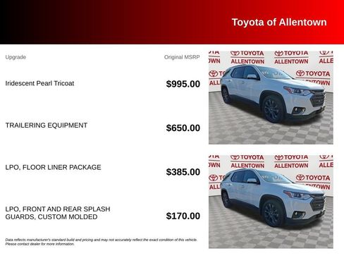Used 2019 Chevrolet Traverse RS w/ LPO, Floor Liner Package AWD/4WD image 5