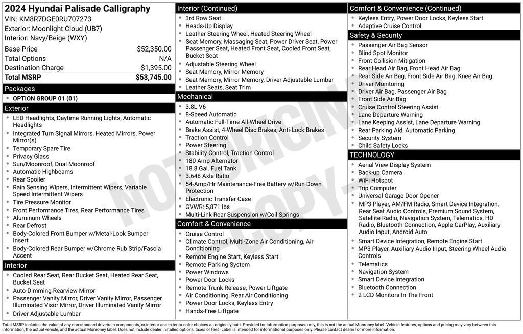 Certified 2024 Hyundai Palisade Calligraphy AWD/4WD image 35