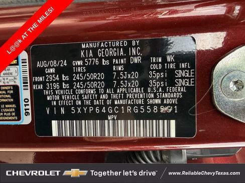Used 2024 Kia Telluride S w/ S Sunroof Package FWD image 38