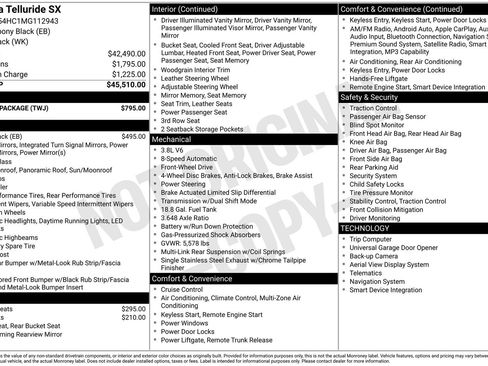 Used 2021 Kia Telluride SX w/ Towing Package FWD image 2