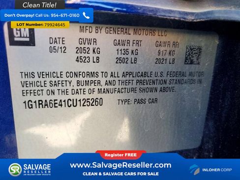 Used 2012 Chevrolet Volt image 16