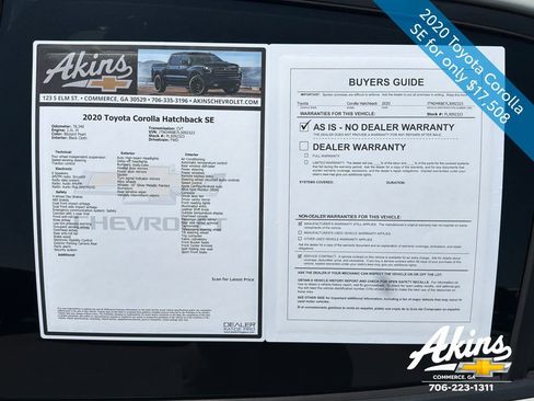 Used 2020 Toyota Corolla SE FWD image 10