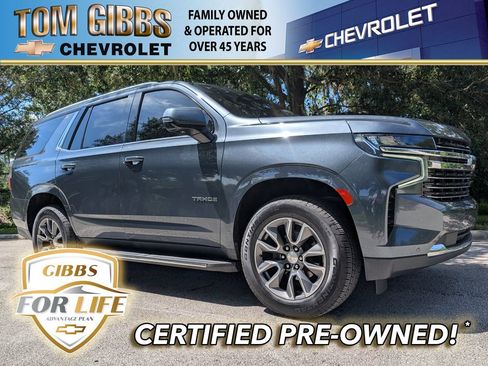 Used 2021 Chevrolet Tahoe LT w/ Luxury Package RWD image 1