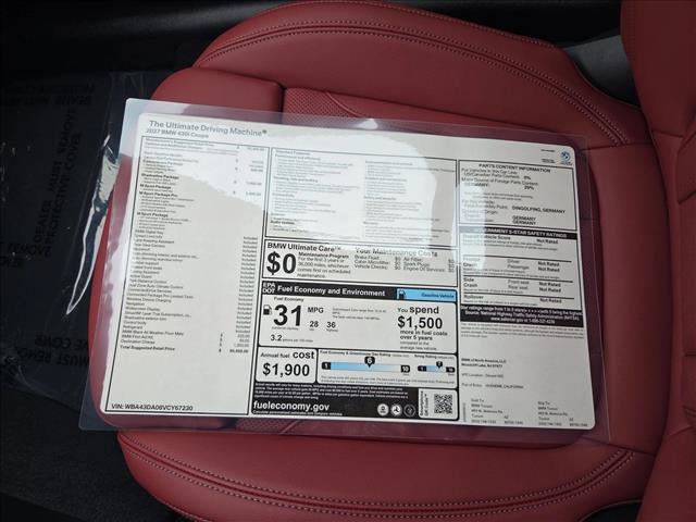 New 2027 BMW 430i Coupe w/ M Sport Package RWD image 18
