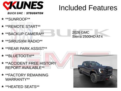 New 2026 GMC Sierra 2500 AT4 w/ AT4 Premium Plus Package