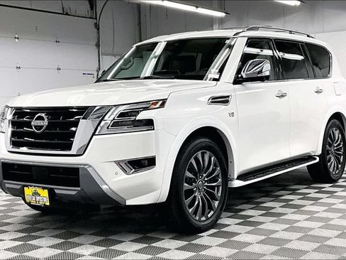Used 2021 Nissan Armada Platinum w/ Captain's Chairs Package AWD/4WD image 13