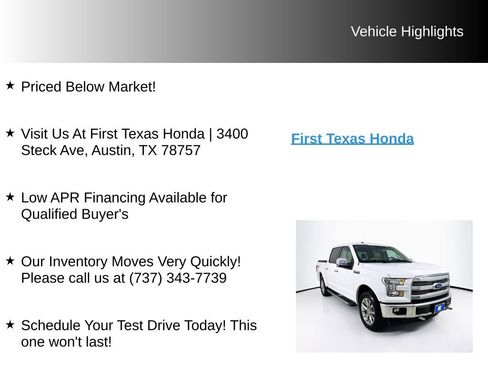 Used 2017 Ford F150 Lariat AWD/4WD image 10