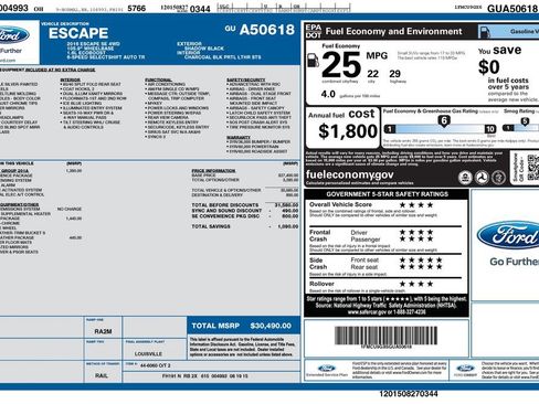 Used 2016 Ford Escape SE w/ SE Chrome Package AWD/4WD image 2