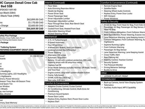 Used 2025 GMC Canyon Denali AWD/4WD image 9