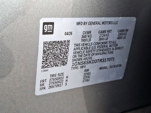 New 2026 Chevrolet Tahoe Premier AWD/4WD image 18