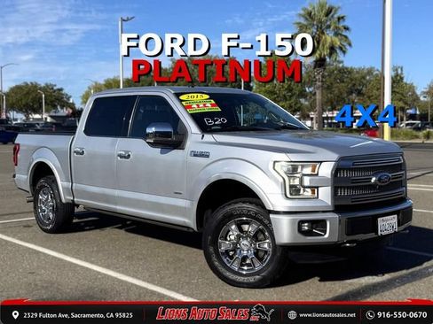 Used 2015 Ford F150 Platinum w/ Equipment Group 701A Luxury AWD/4WD image 1