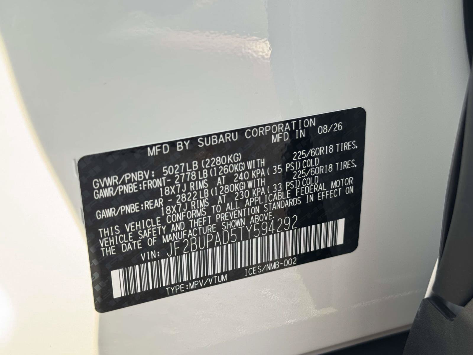 New 2026 Subaru Outback Premium AWD/4WD image 18