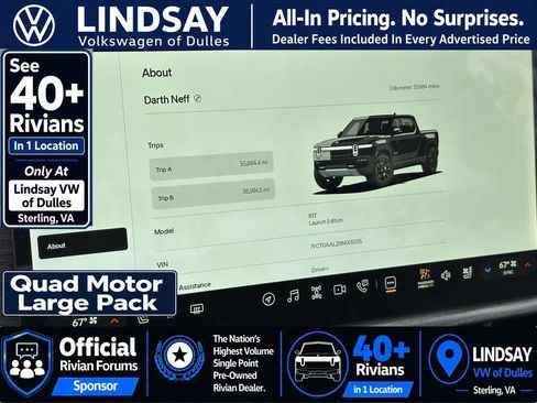 Used 2022 Rivian R1T Launch Edition AWD/4WD image 25