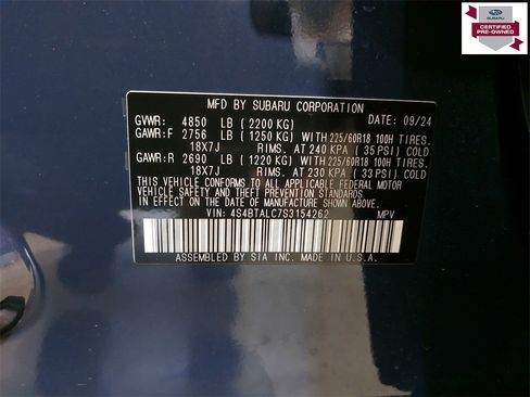 Certified 2025 Subaru Outback Onyx Edition image 35